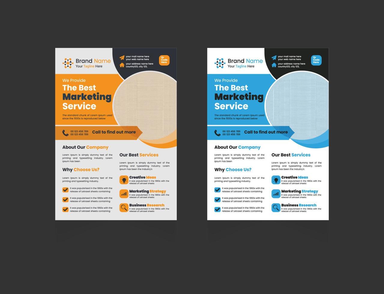 Business flyer concept for design template vector