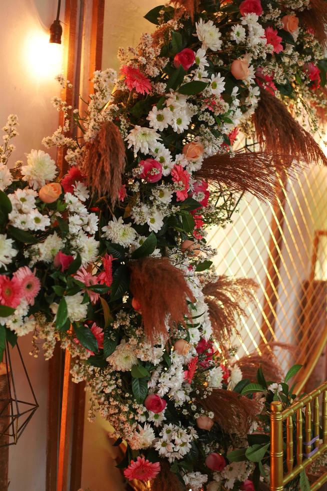 wedding arch, wedding, wedding moment, decorations, decor, wedding decorations, flowers, chairs, outdoor ceremony in the open air, bouquets of flowers photo