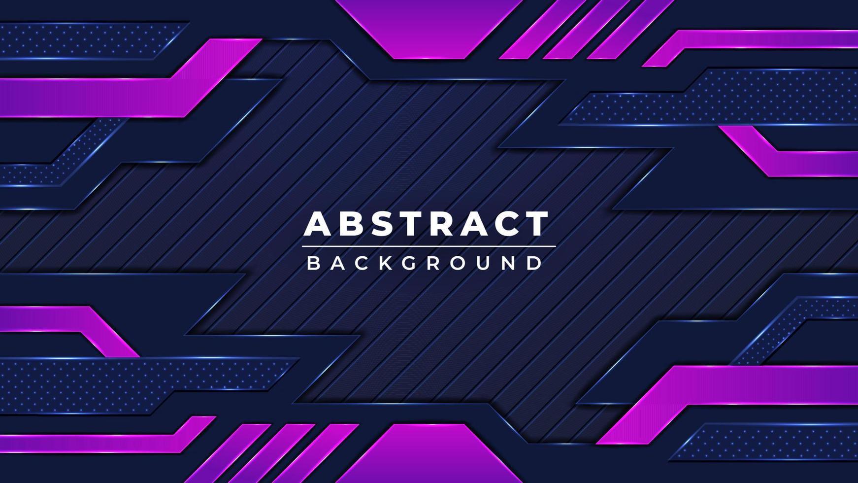 Diseño de fondo de juego futurista colorido abstracto moderno con color negro y morado vector