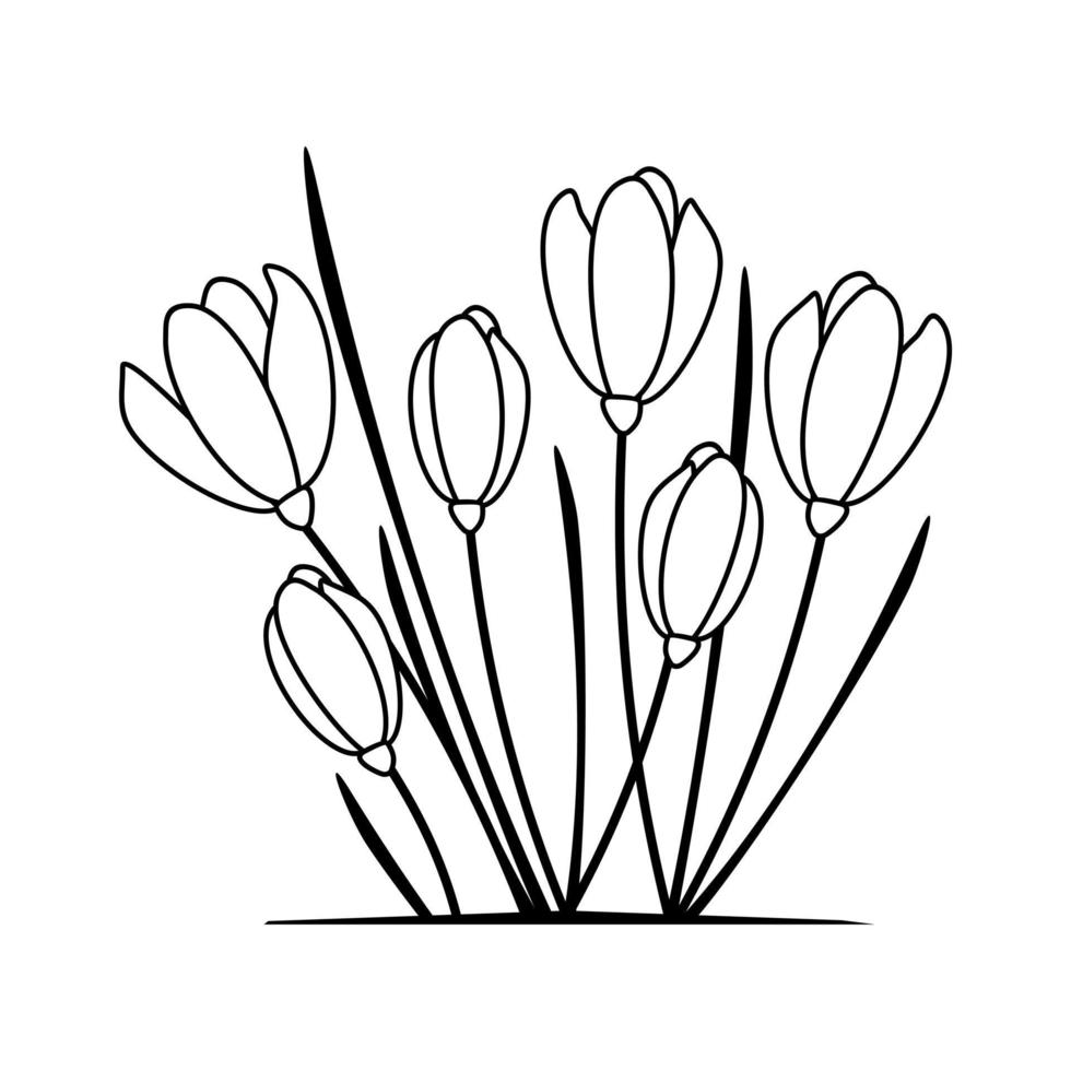 Illustration of a flower vector frame for photos and posters 4915536 ...