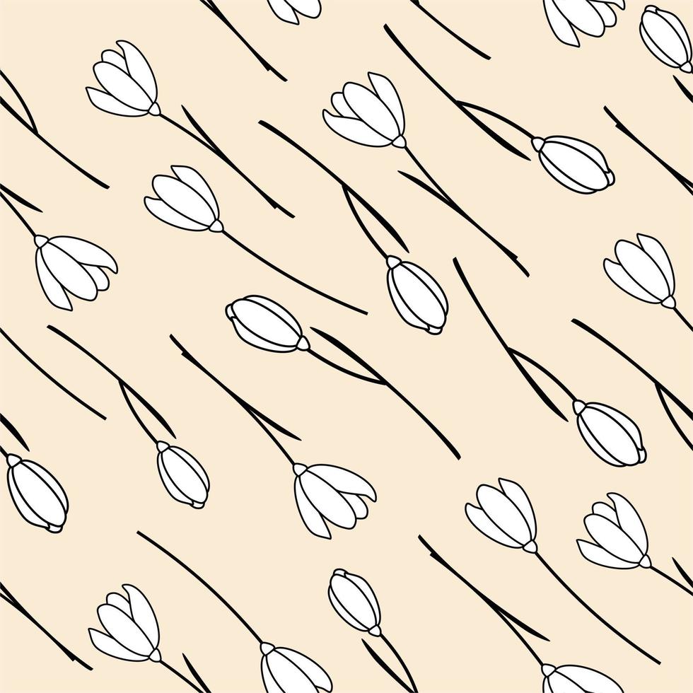 Illustration of a flower vector frame for photos and posters