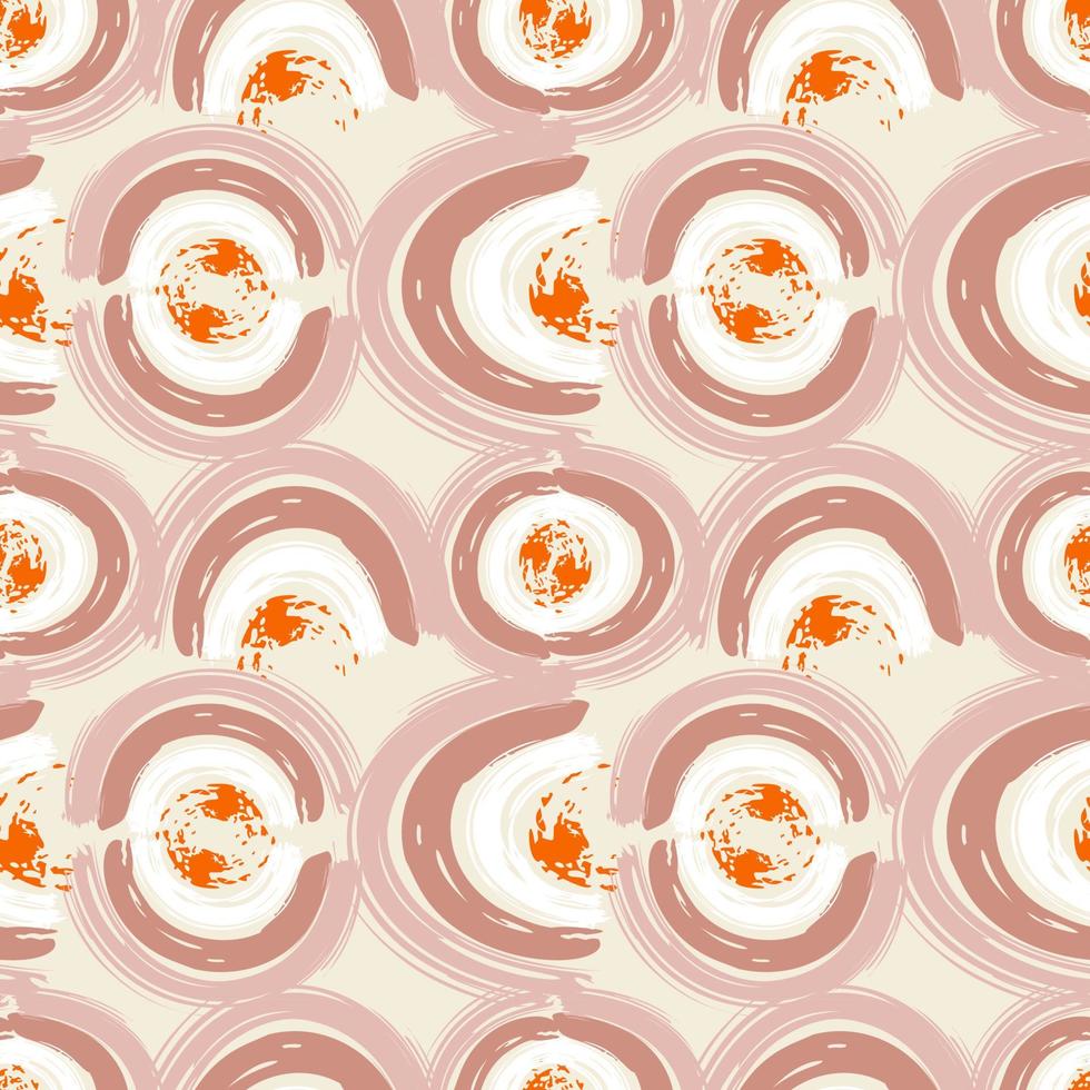 Abstract seamless pattern with brush stroke and marker. Hand drawn doodle shapes, marks and lines. Creative colorful background. Vector illustration