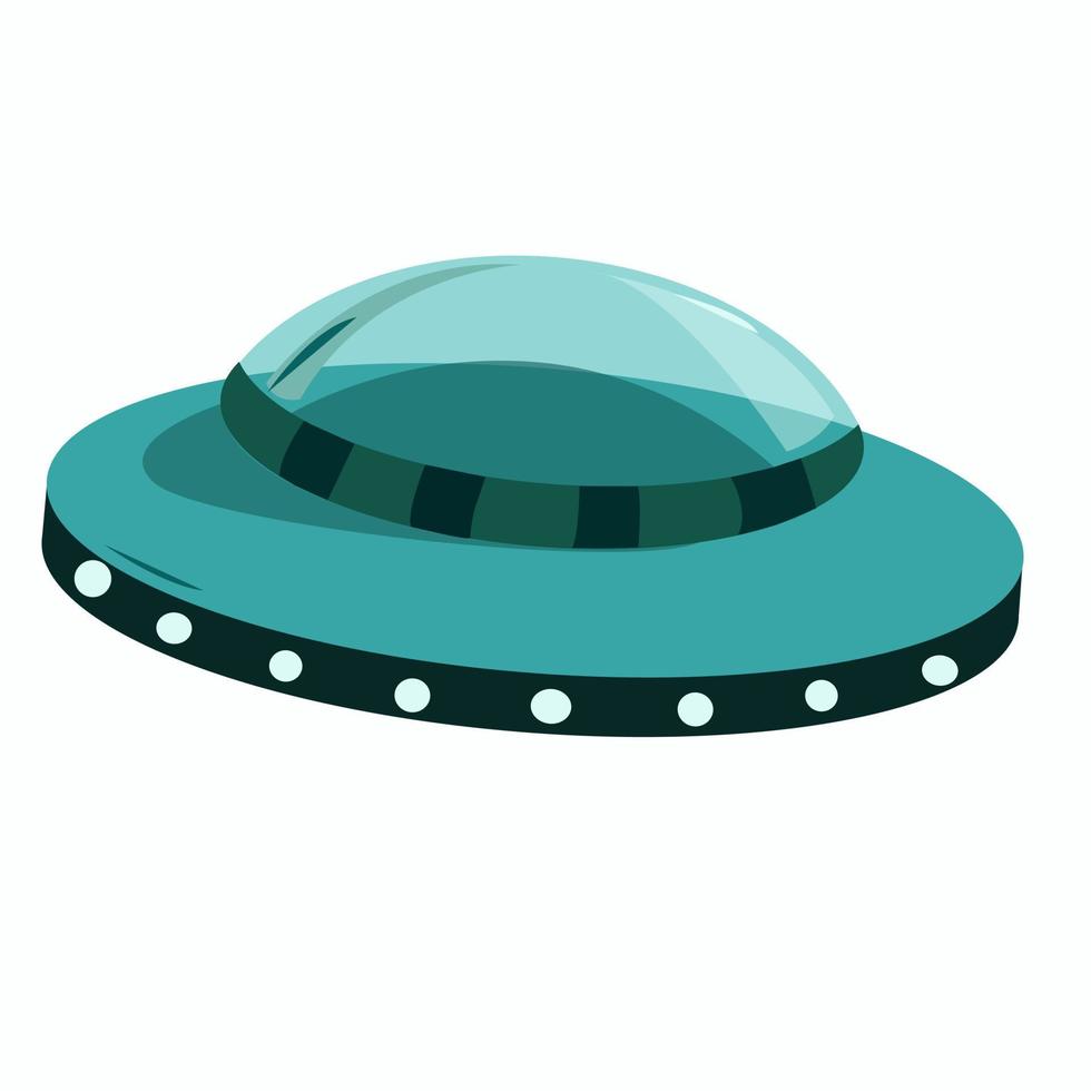 An alien flying saucer for the day of the ufologist. vector