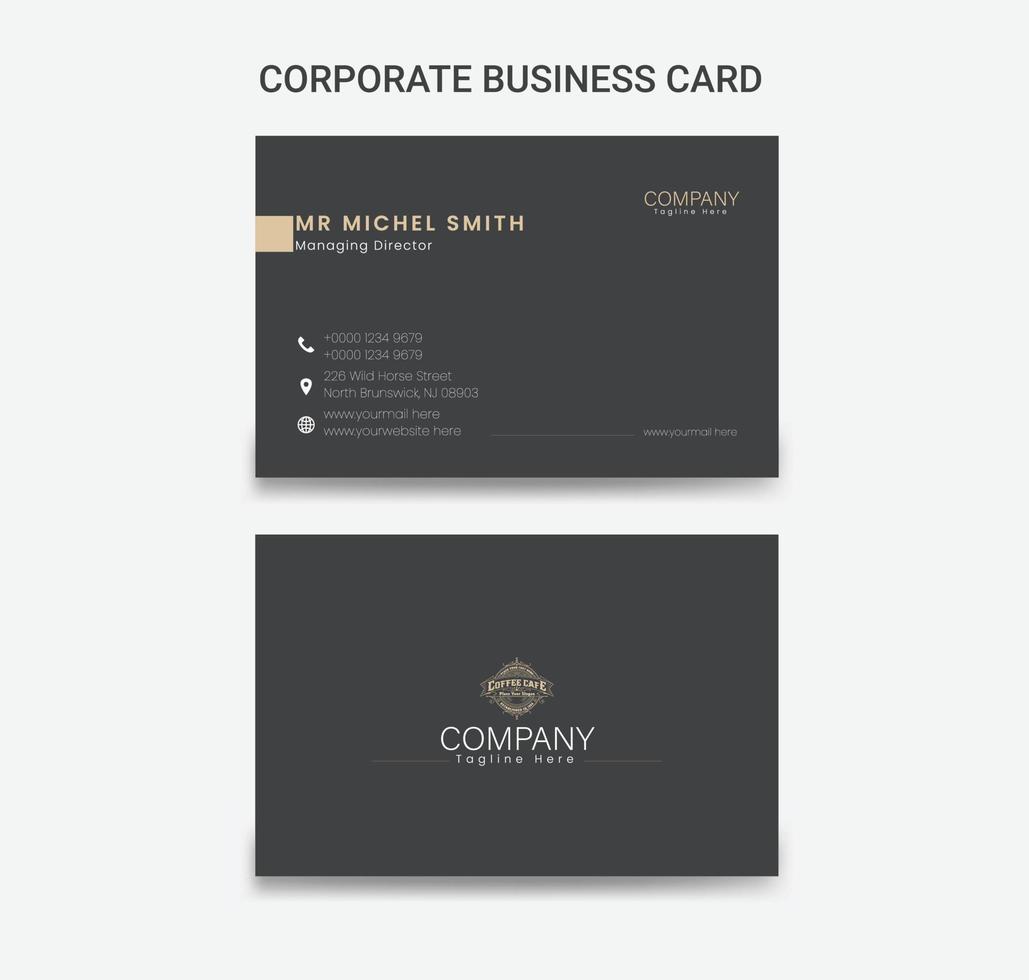 Business Card Template vector