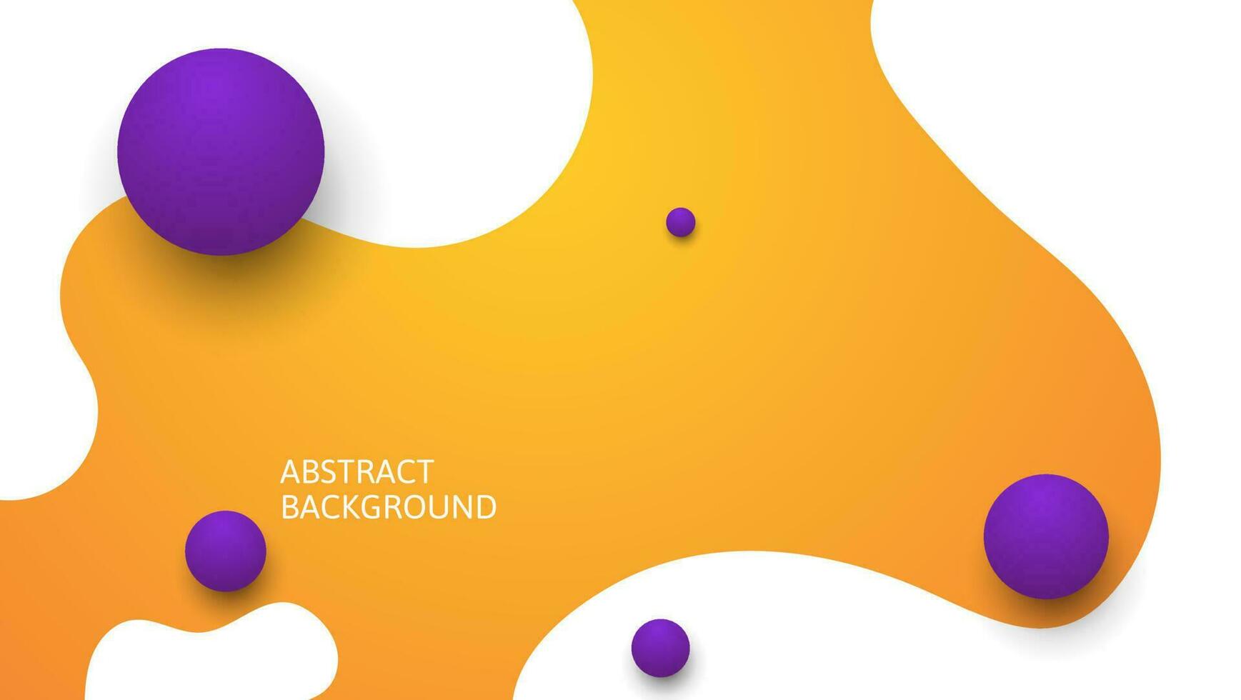 abstract blue and orange background with fluid shapes composition vector