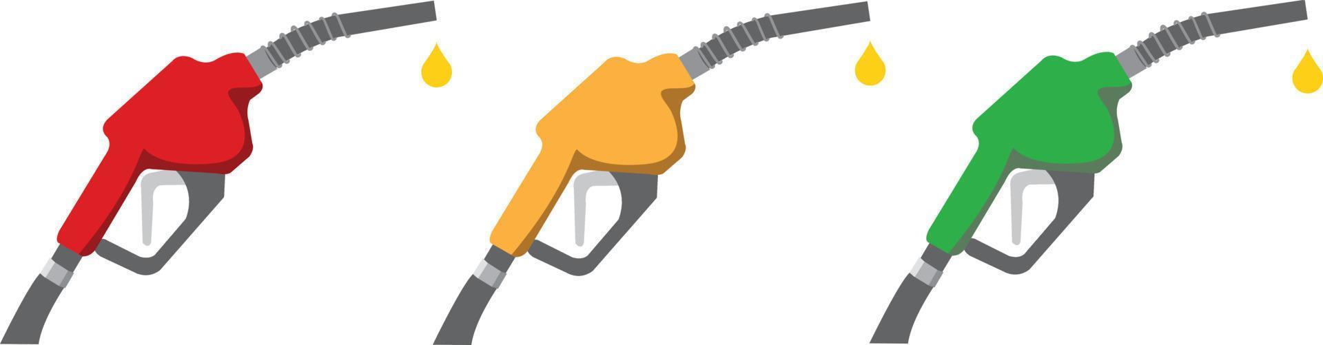 Fuel pump icon in flat style. Vector