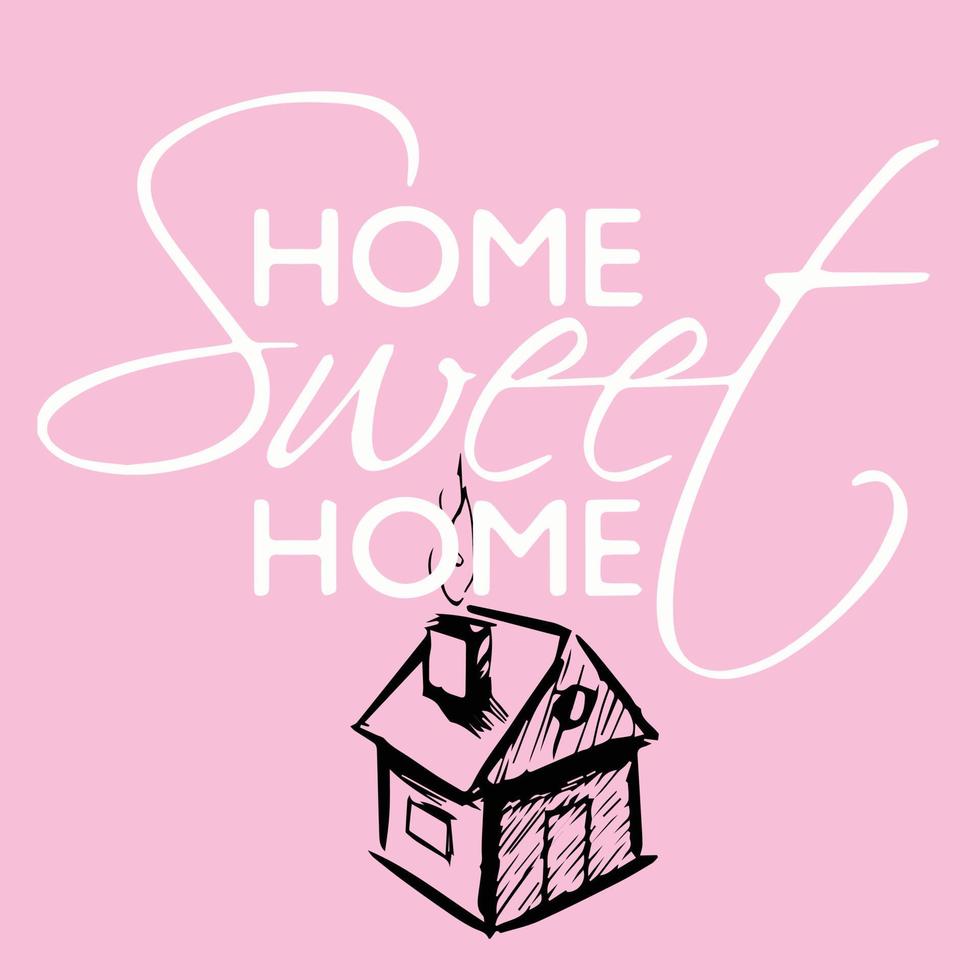 Home sweet home placement isolated vector icon design