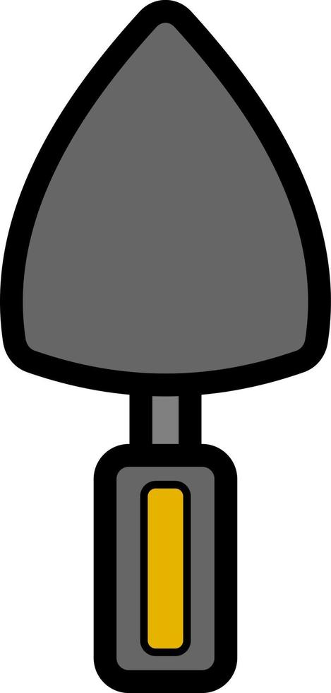 trowel construction tool industry cartoon vector illustration