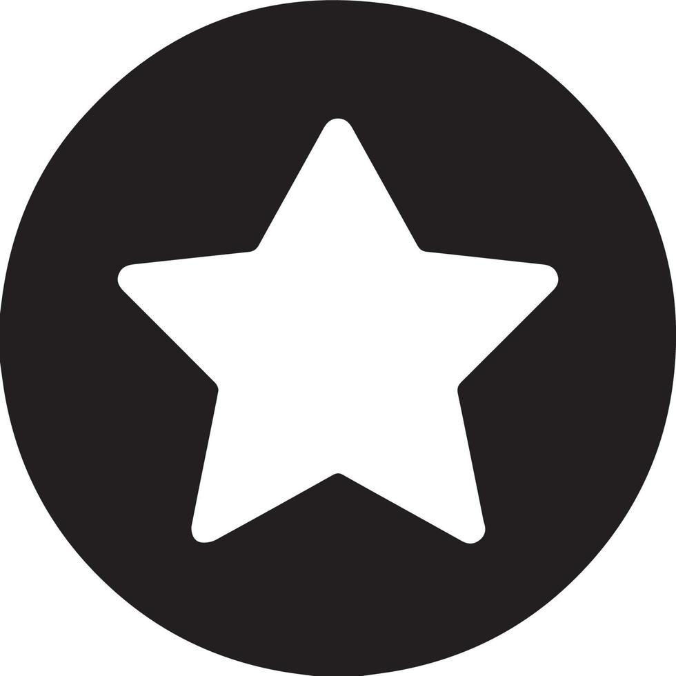 star in circle shape badge icon vector