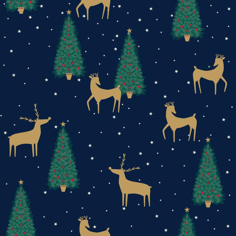 Christmas design placement print or seamless pattern vector