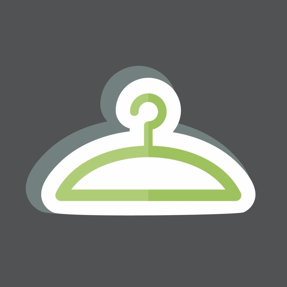 Hanger Sticker in trendy isolated on black background 4917148 Vector