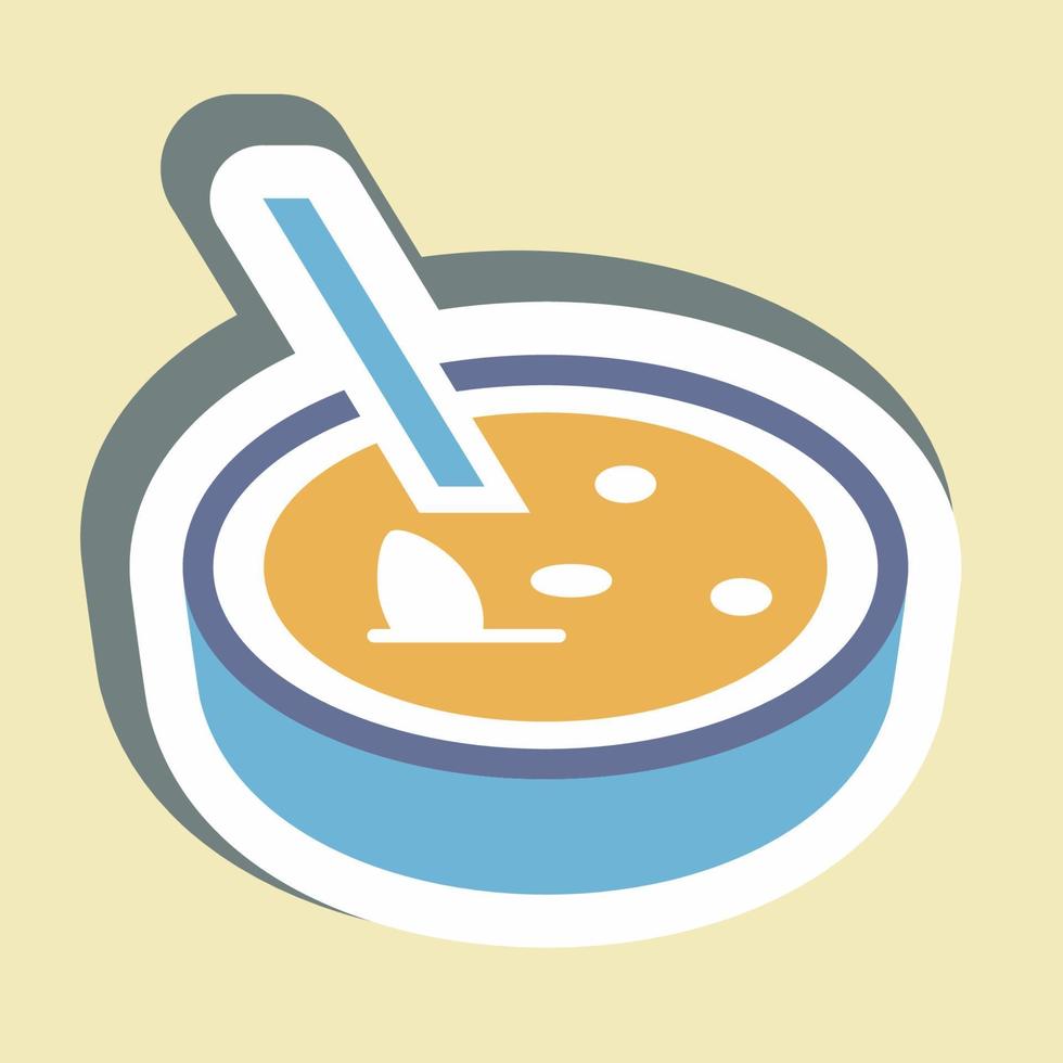 Sticker Crema Catalana vector