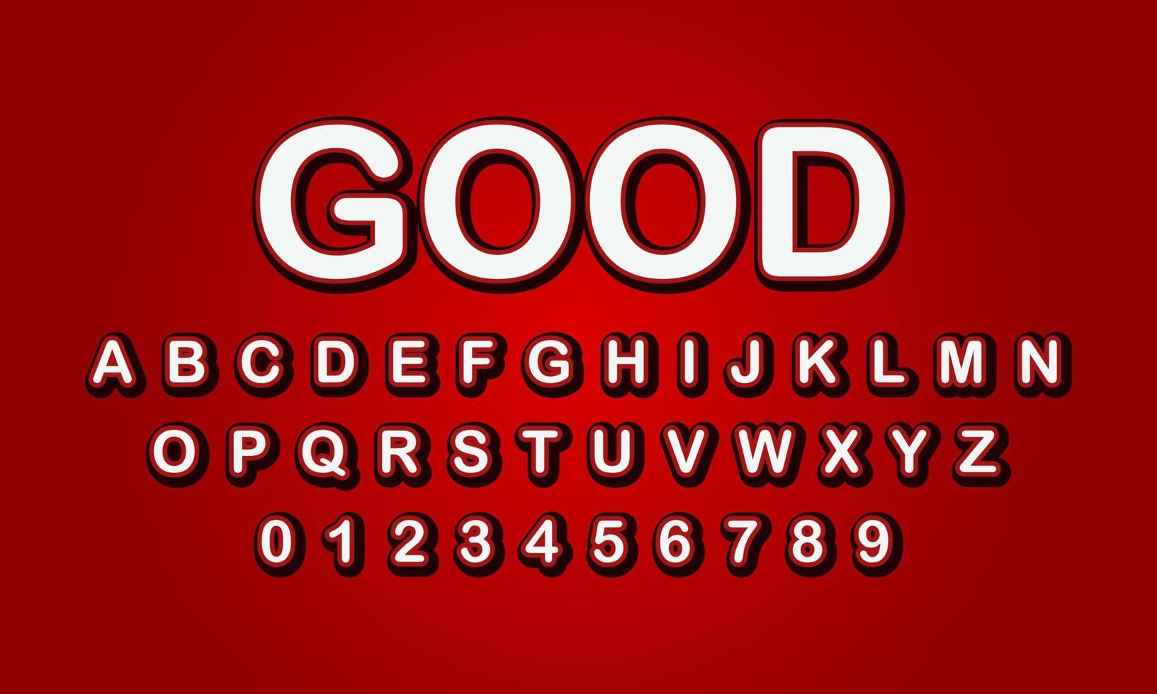 good style editable text effect vector