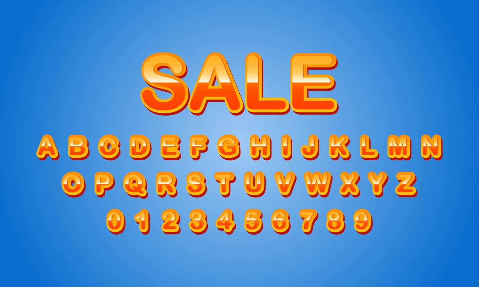 sale style editable text effect vector