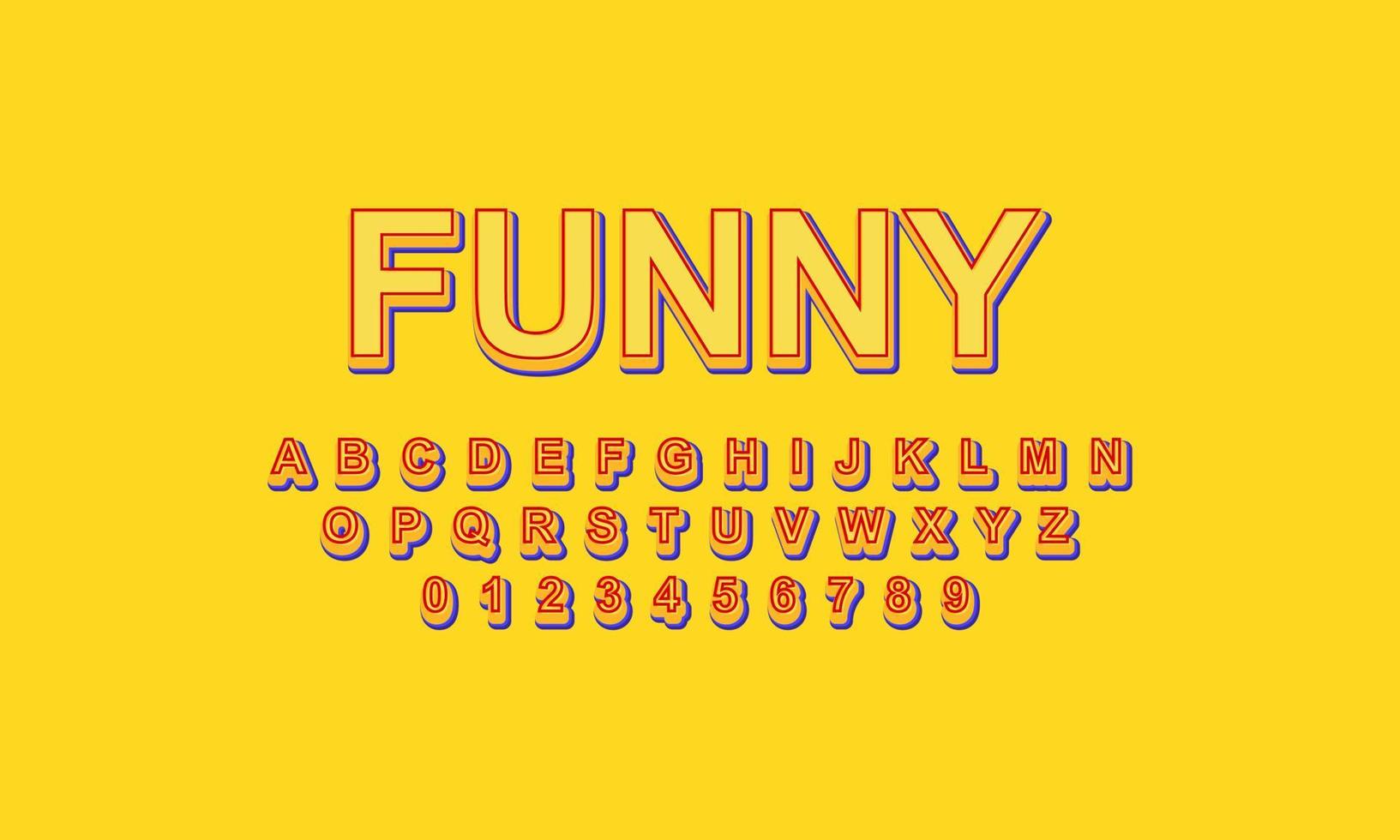 Editable text effect funny title style vector