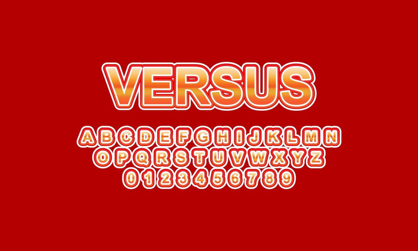 Editable text effect versus title style vector