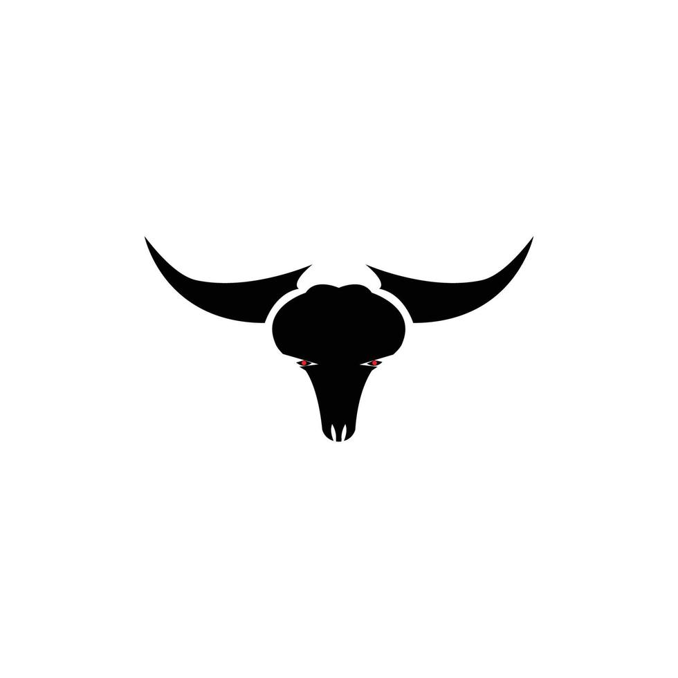 Bull horn logo and symbol template icons app vector