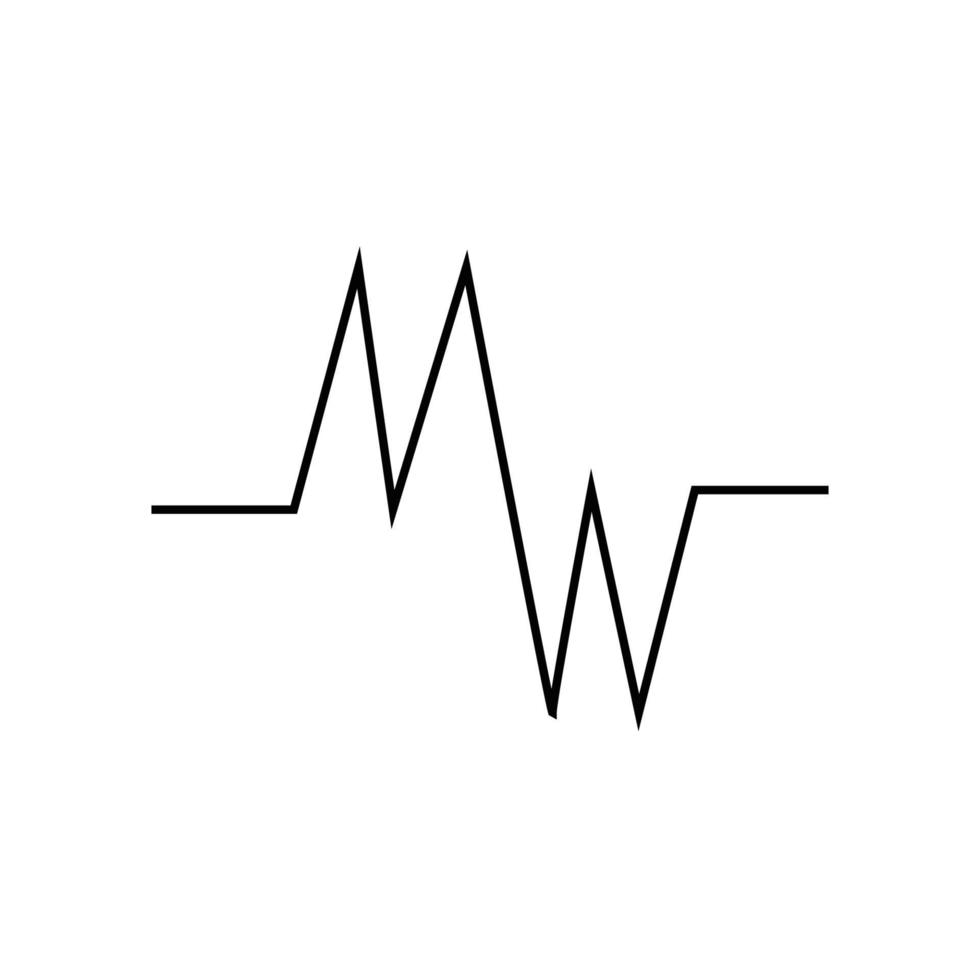 Hearbeat Pulse Icon Vector Illustration Logo Template