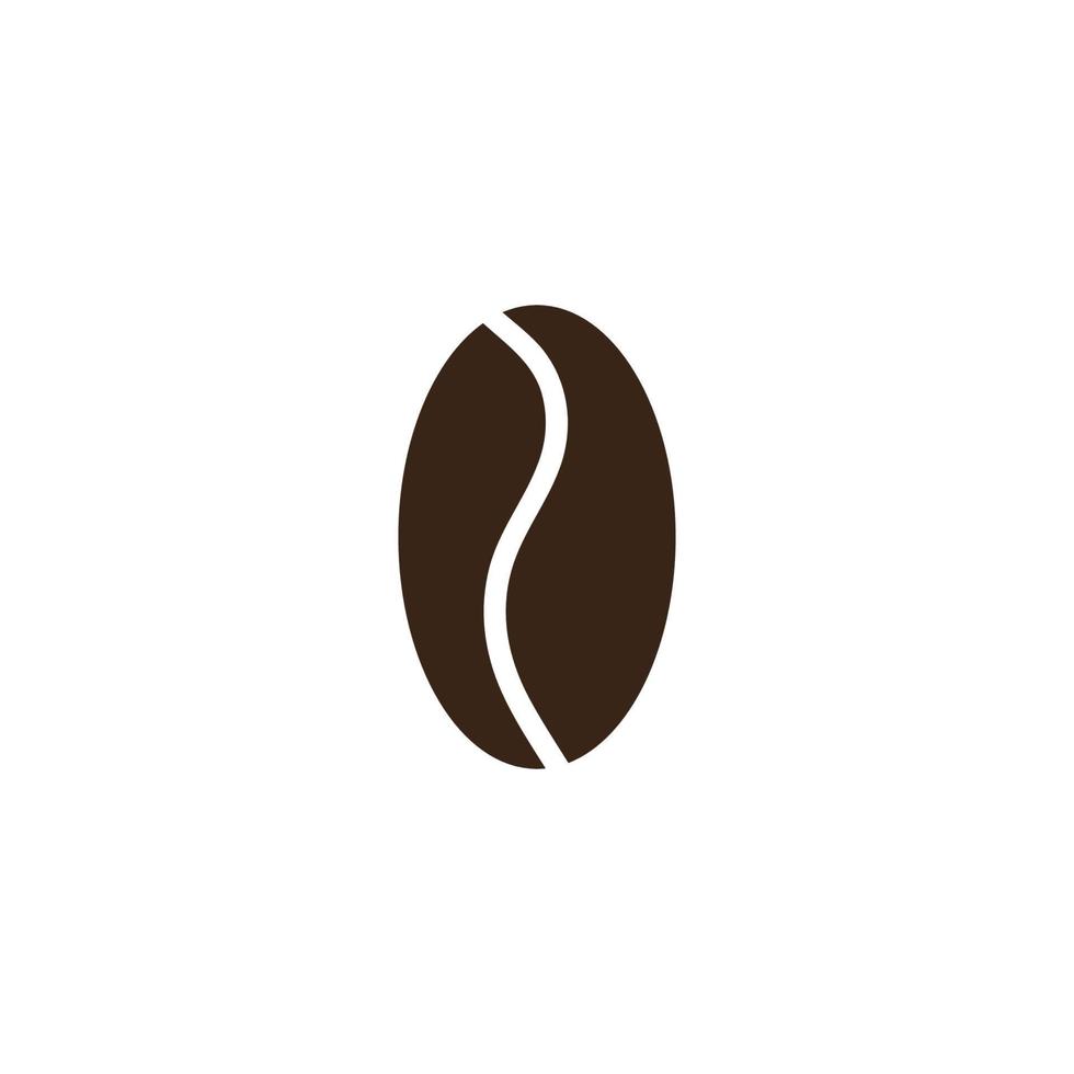 coffee bean icon vector illustration template