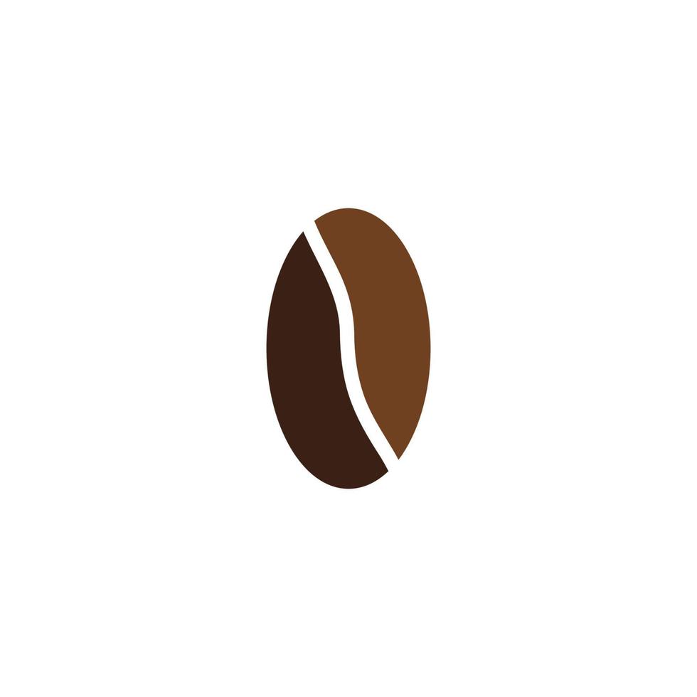 Plantilla de ilustración de vector de icono de grano de café