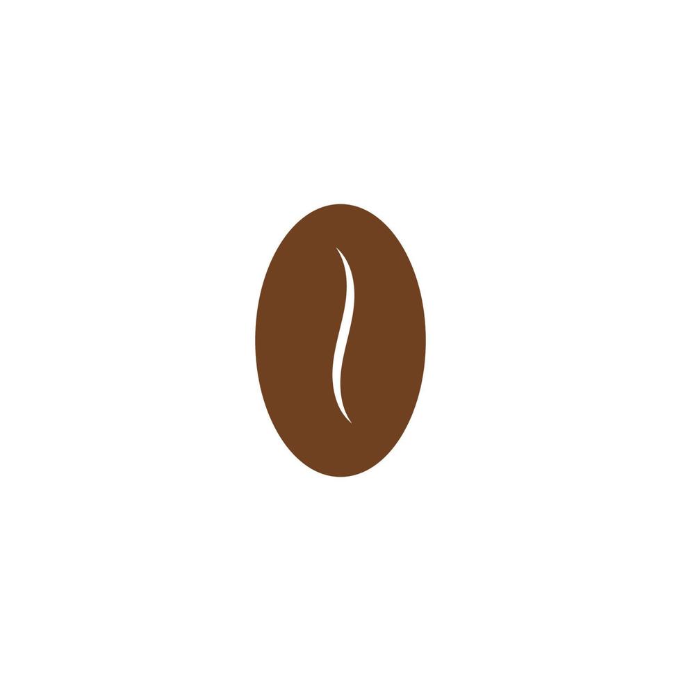 coffee bean icon vector illustration template