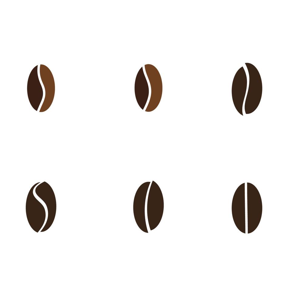 coffee bean icon vector illustration template