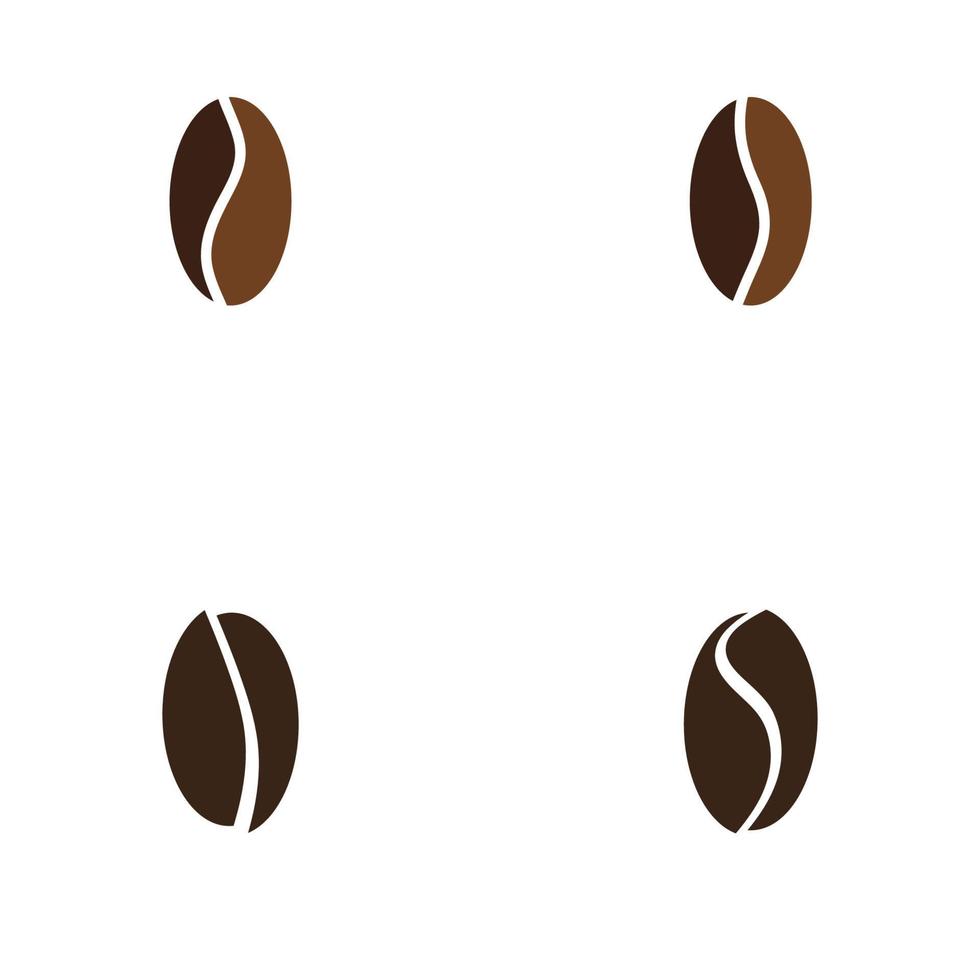 coffee bean icon vector illustration template