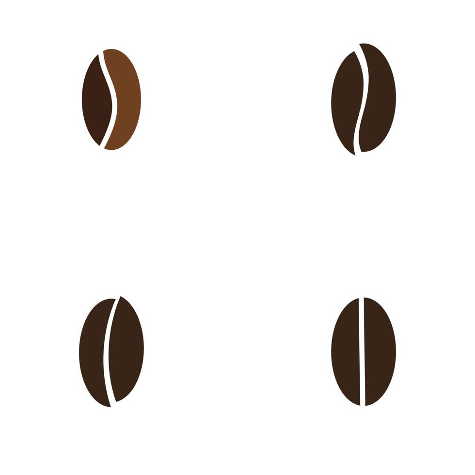 coffee bean icon vector illustration template