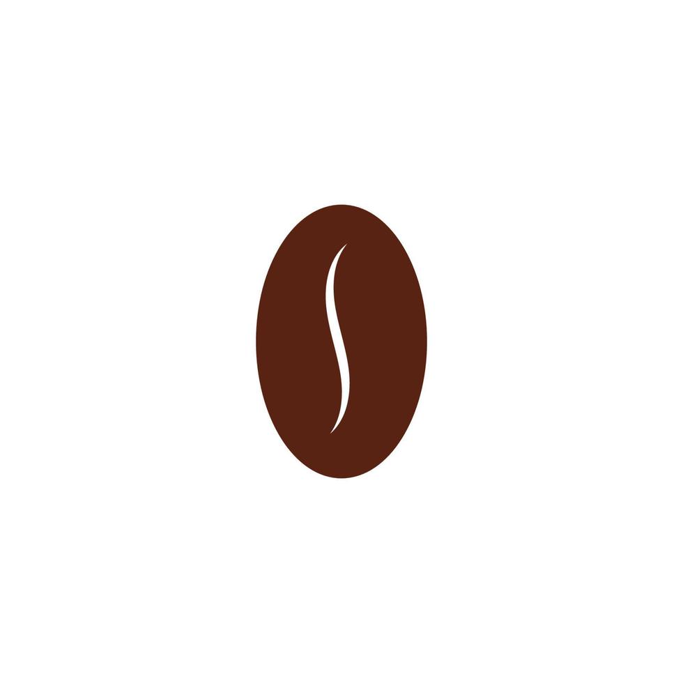 Plantilla de ilustración de vector de icono de grano de café