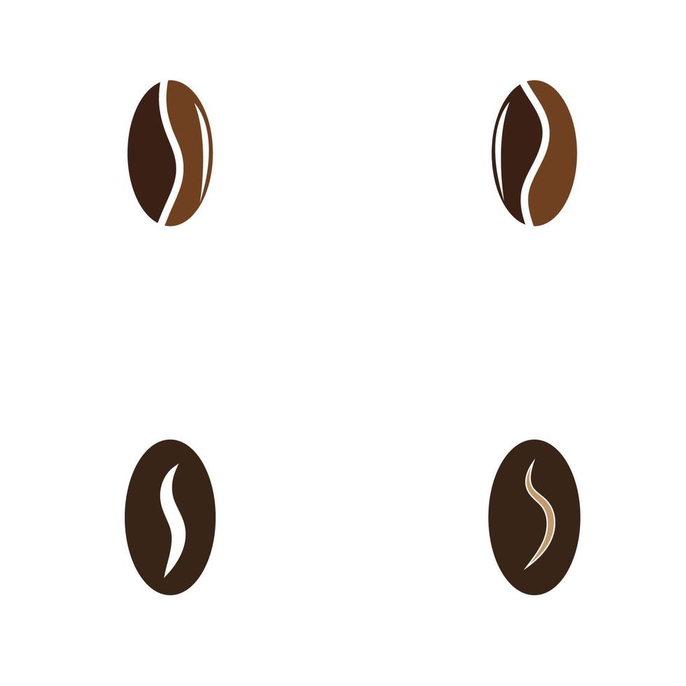 coffee bean icon vector illustration template