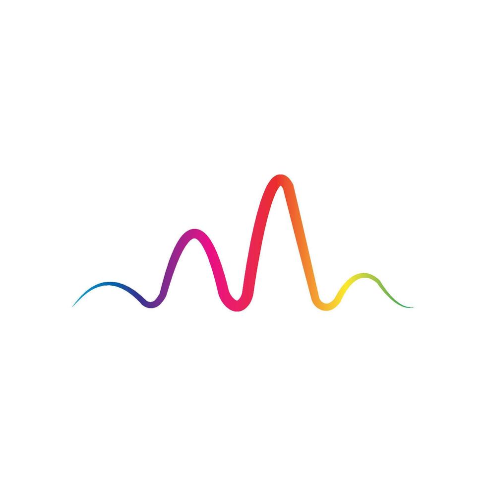 Sound waves vector illustration