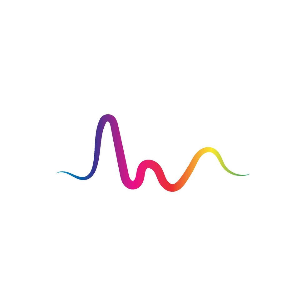 Sound waves vector illustration