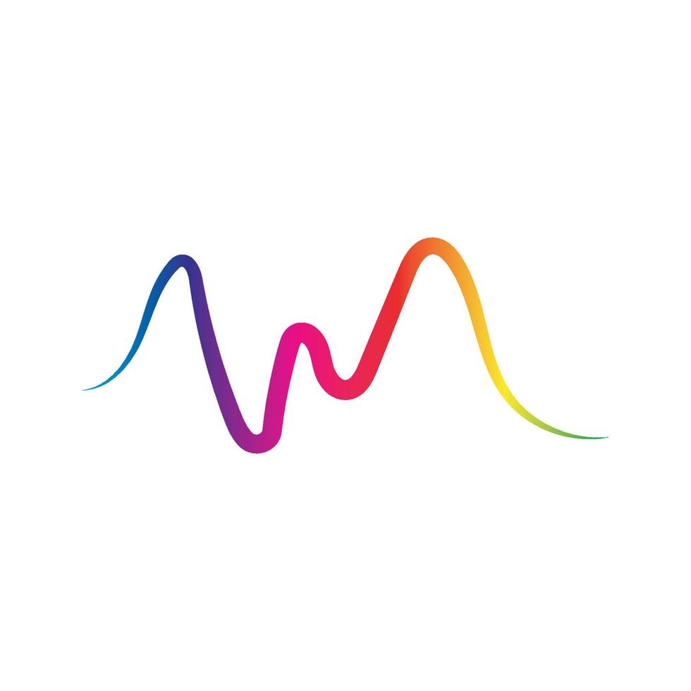 Sound waves vector illustration