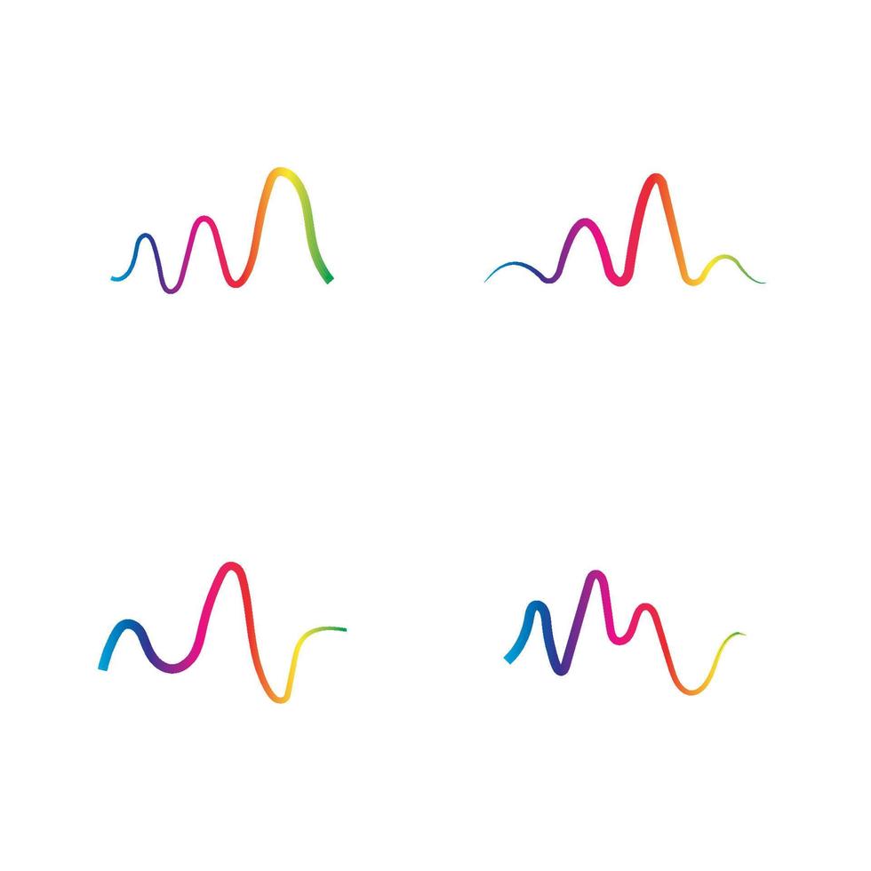 Sound waves vector illustration