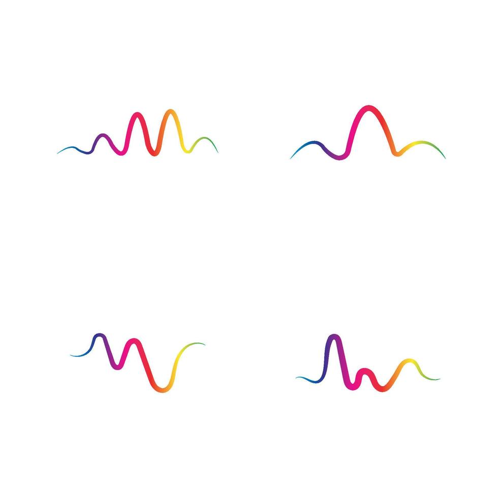 Sound waves vector illustration