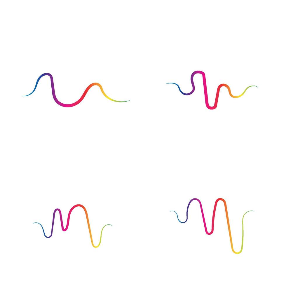 Sound waves vector illustration