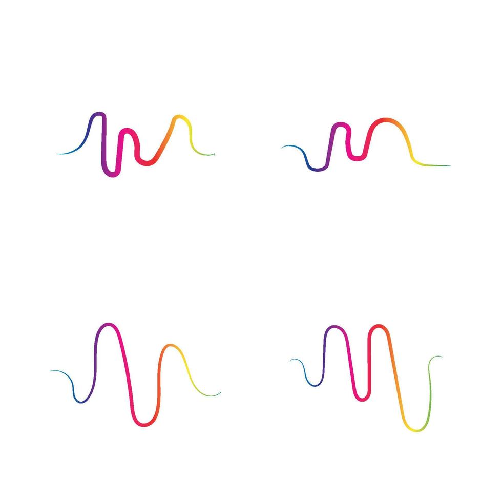 Sound waves vector illustration