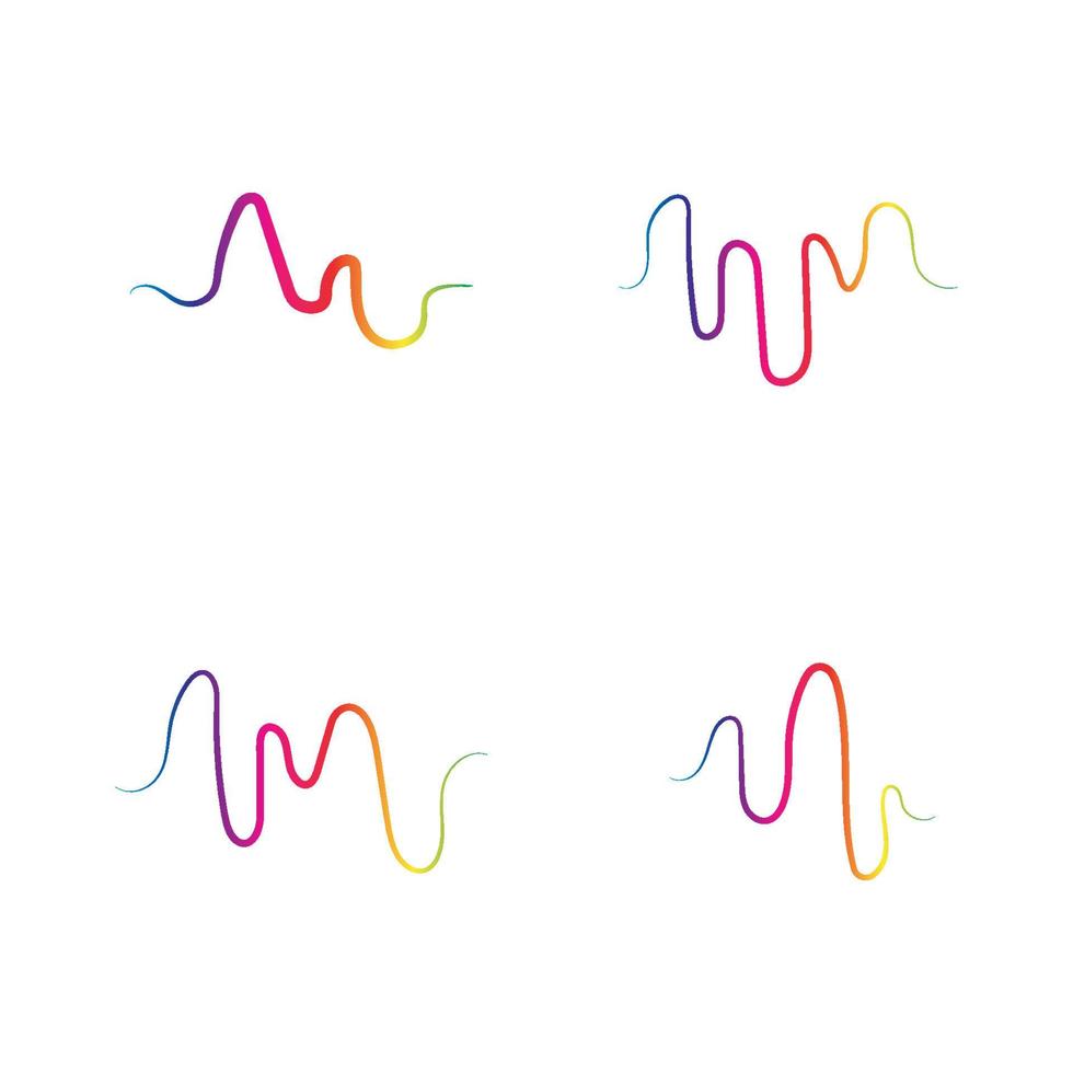 Sound waves vector illustration