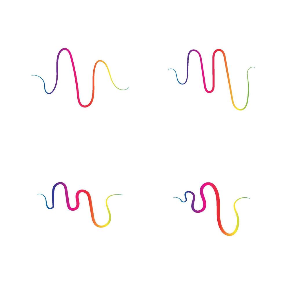 Sound waves vector illustration