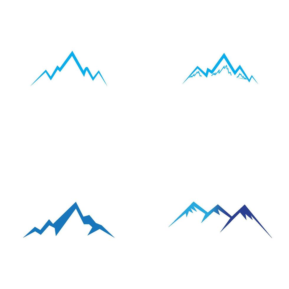 Mountain icon Logo Template Vector illustration design