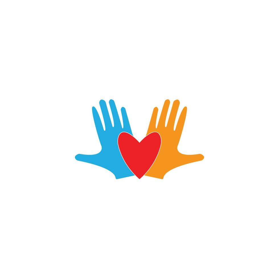 Hand care logo template vector design