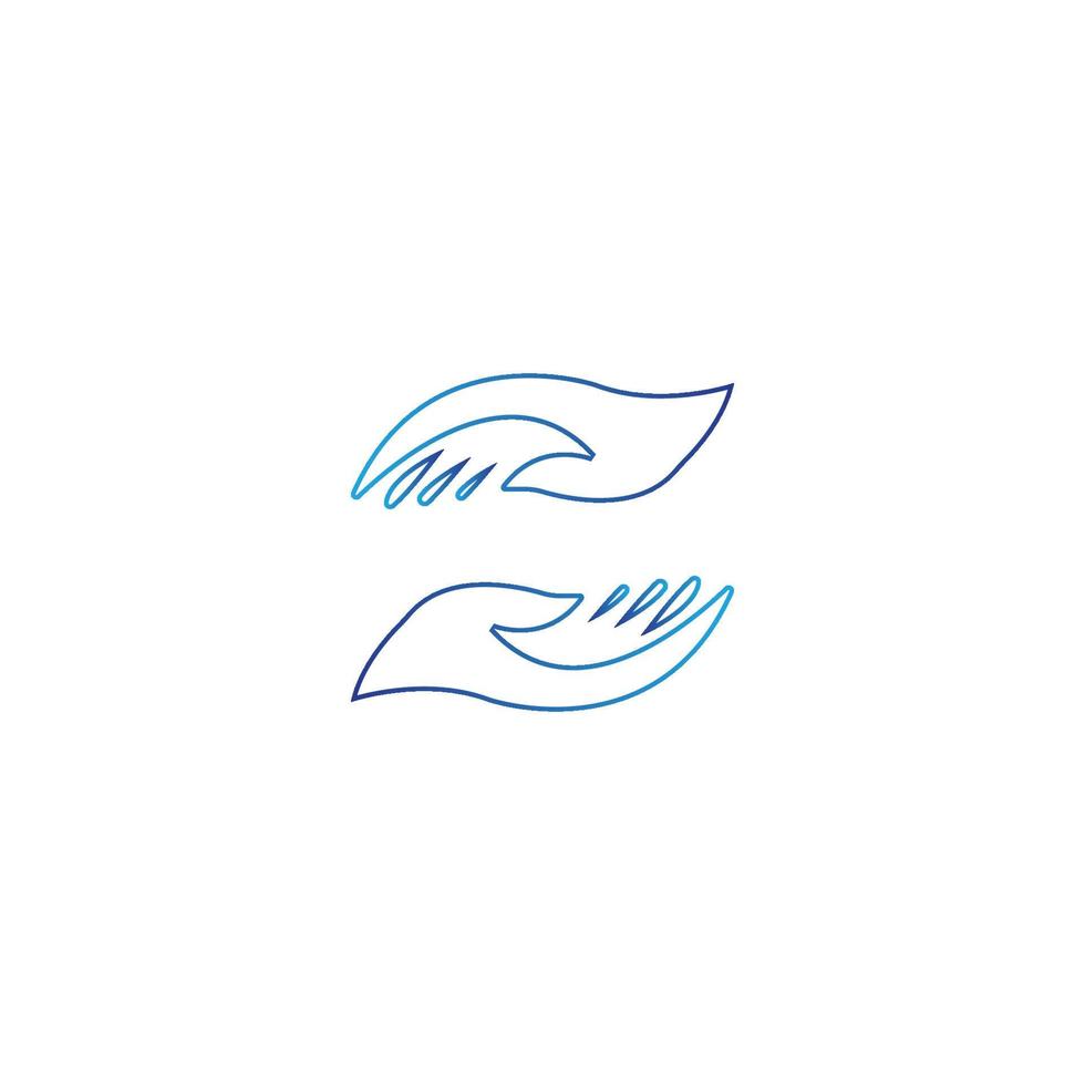 Hand care logo template vector design