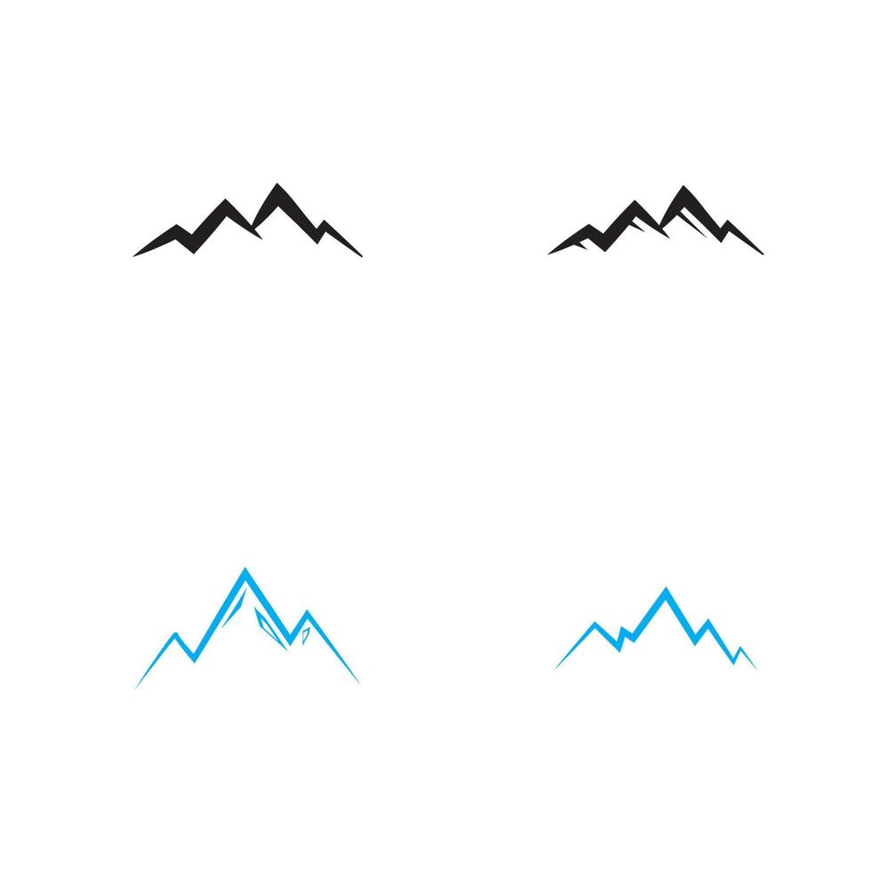 Mountain icon Logo Template Vector illustration design