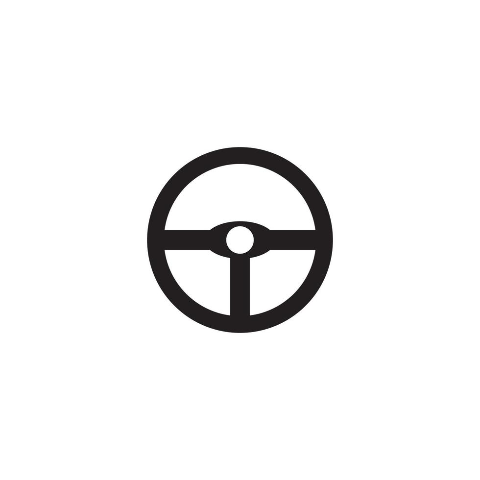 volante logo vector diseño plano