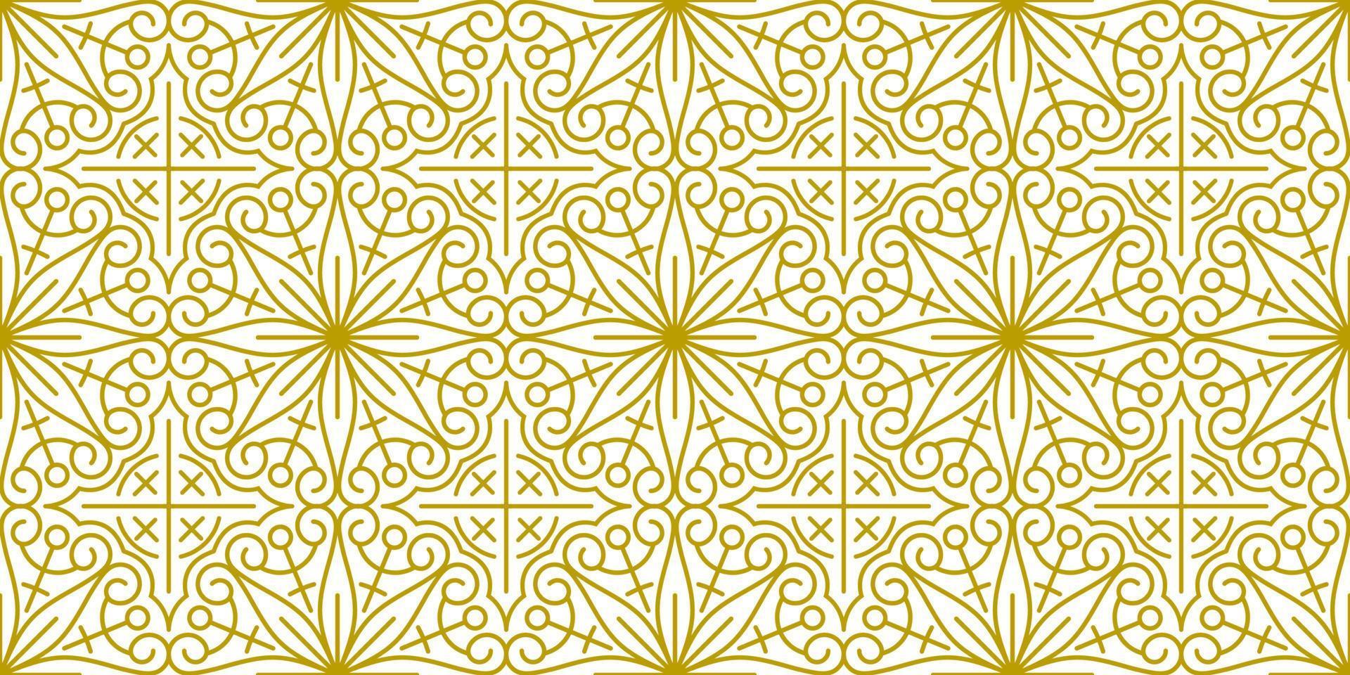 unique ethnic gold background vector
