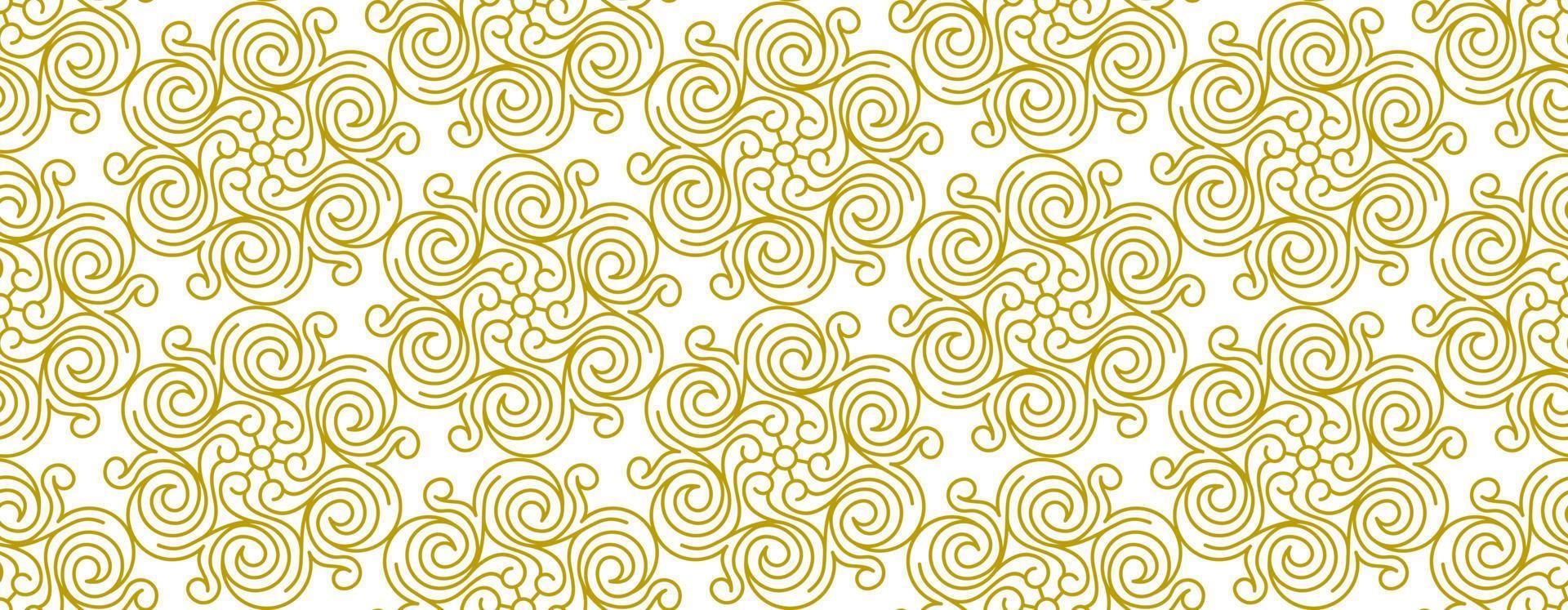 unique ethnic gold background vector