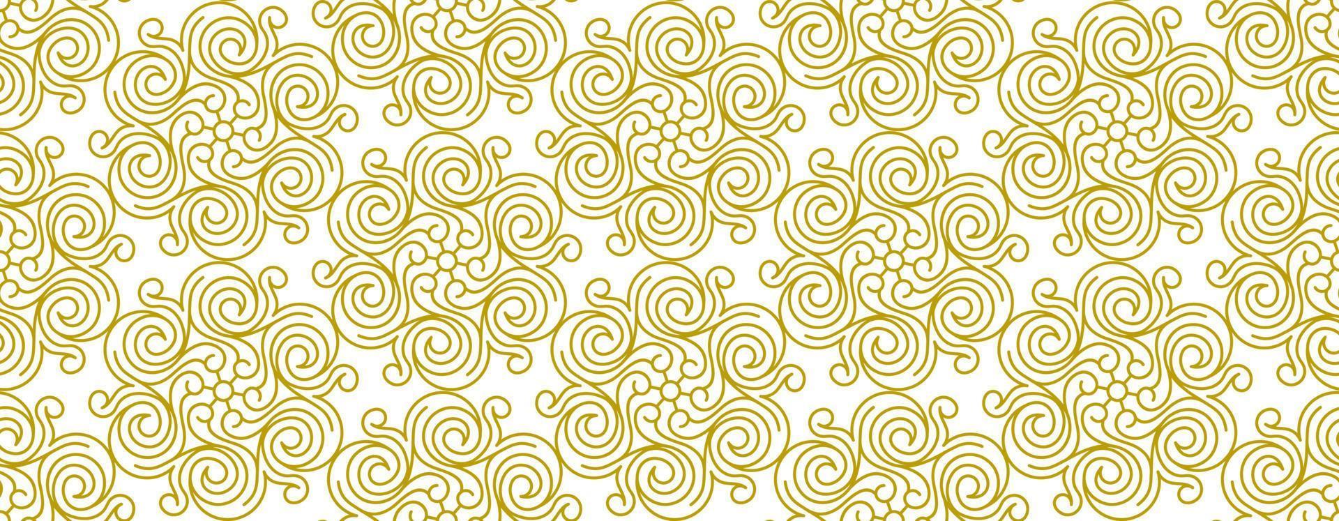 unique ethnic gold background vector