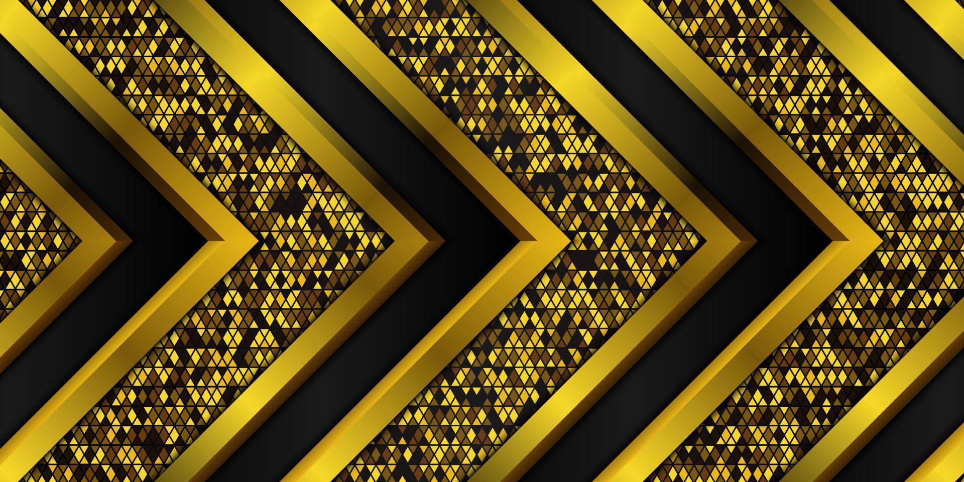 luxury black gold background vector