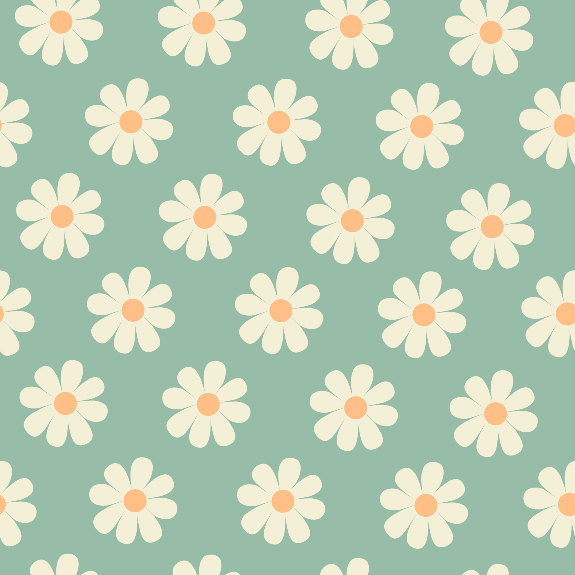 Daisy flower vector pattern illusration floral background 4918179
