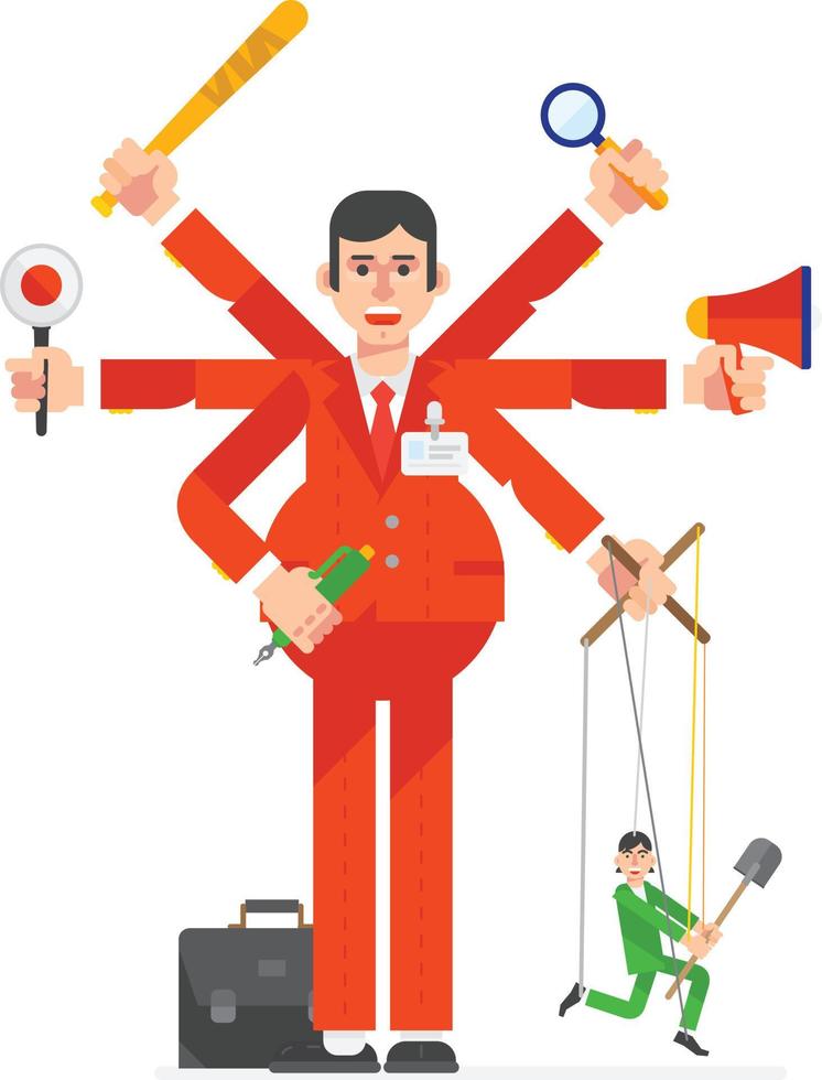 Businessman characters working. Vector illustration design.